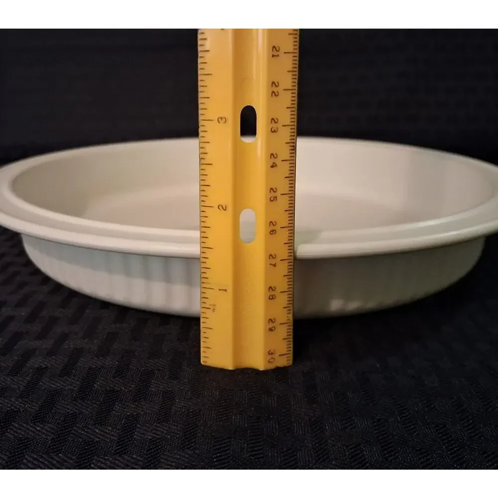 Vintage Tupperware Ultra 21 Ovenware 9” Ribbed Pie Quiche Pan 1766-4 No Lid
